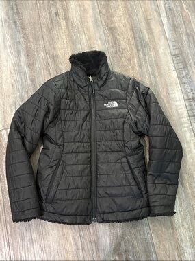 The North Face reversible black jacket